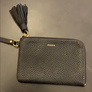 Brand new Black Fossil wristlet